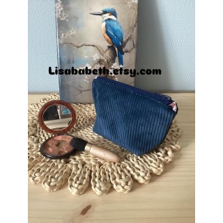 Trousse de maquillage en velours