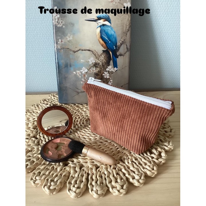 Trousse de maquillage en velours