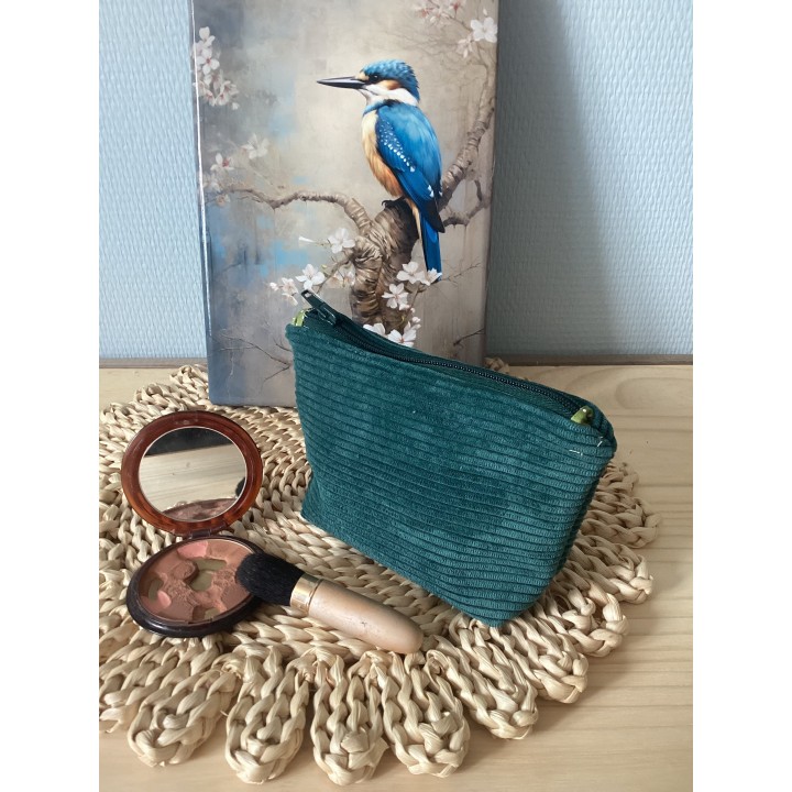 Trousse de maquillage en velours