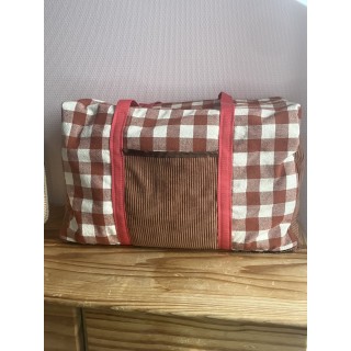 Sac de voyage en coton tissé- Elégance & praticien au naturel