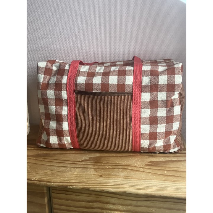 Sac de voyage en coton tissé- Elégance & praticien au naturel