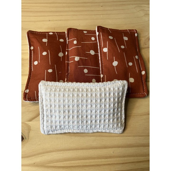 Eponge lavable cassonade/ Lisababeth-zéro déchet & réutilisable