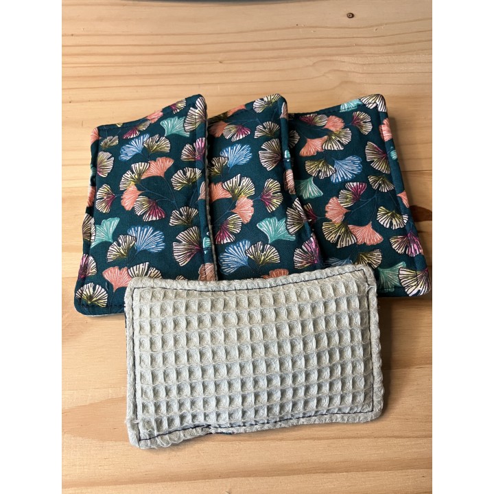 Eponge lavable cassonade/ Lisababeth-zéro déchet & réutilisable