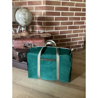 Sac de voyage structuré artisanal-VALIS/ Lisababeth