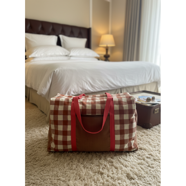 Sac de voyage en coton tissé- Elégance & praticien au naturel