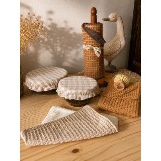 Kit cuisine zéro déchet fait main-Charlotte, torchons & accessoires durables