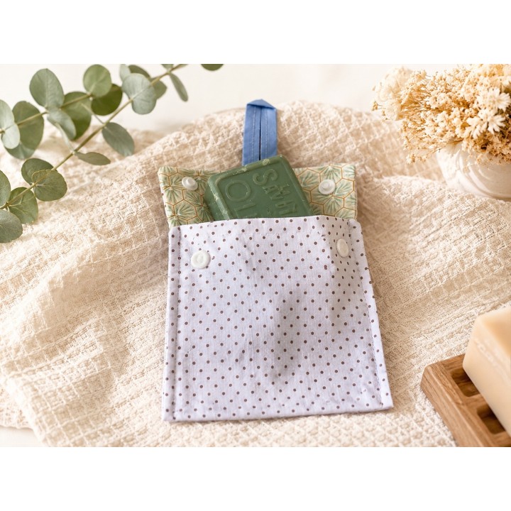 Pochette savon solide imperméable-Artisanale-Lisababeth