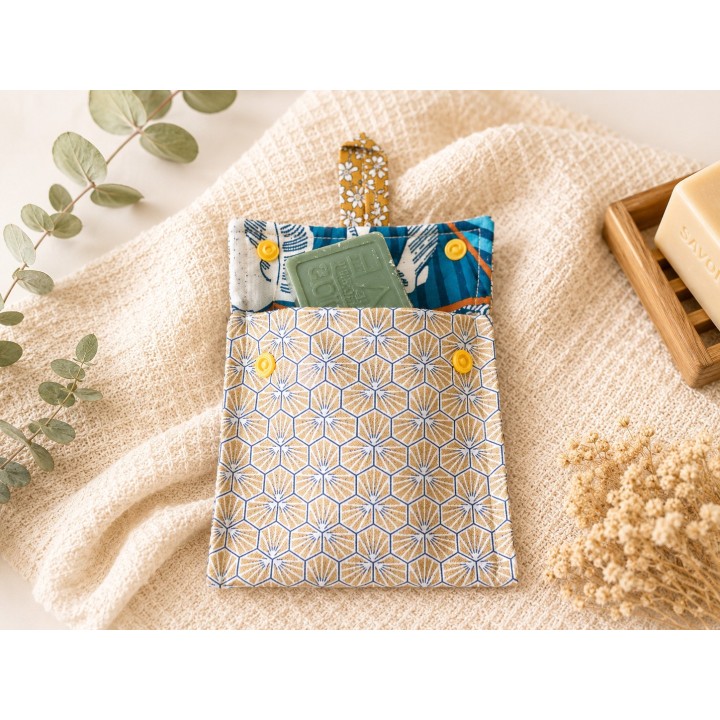 Pochette savon solide imperméable-Artisanale-Lisababeth