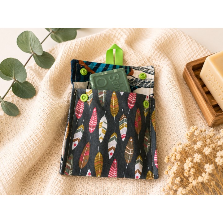 Pochette savon solide imperméable-Artisanale-Lisababeth