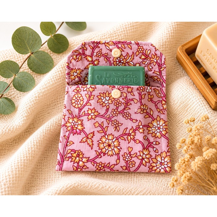 Pochette savon solide imperméable-Artisanale-Lisababeth