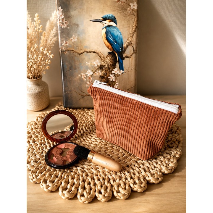 Trousse de maquillage en velours
