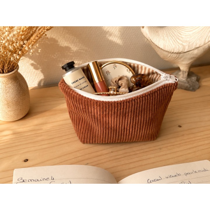 Trousse de maquillage en velours