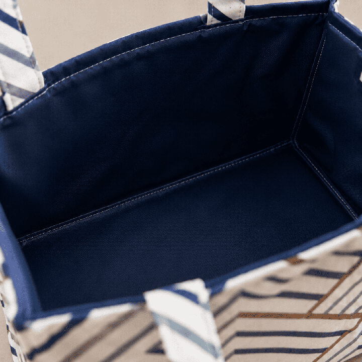 Sac repas en coton - Le Cabas Nomade | Doublure imperméable
